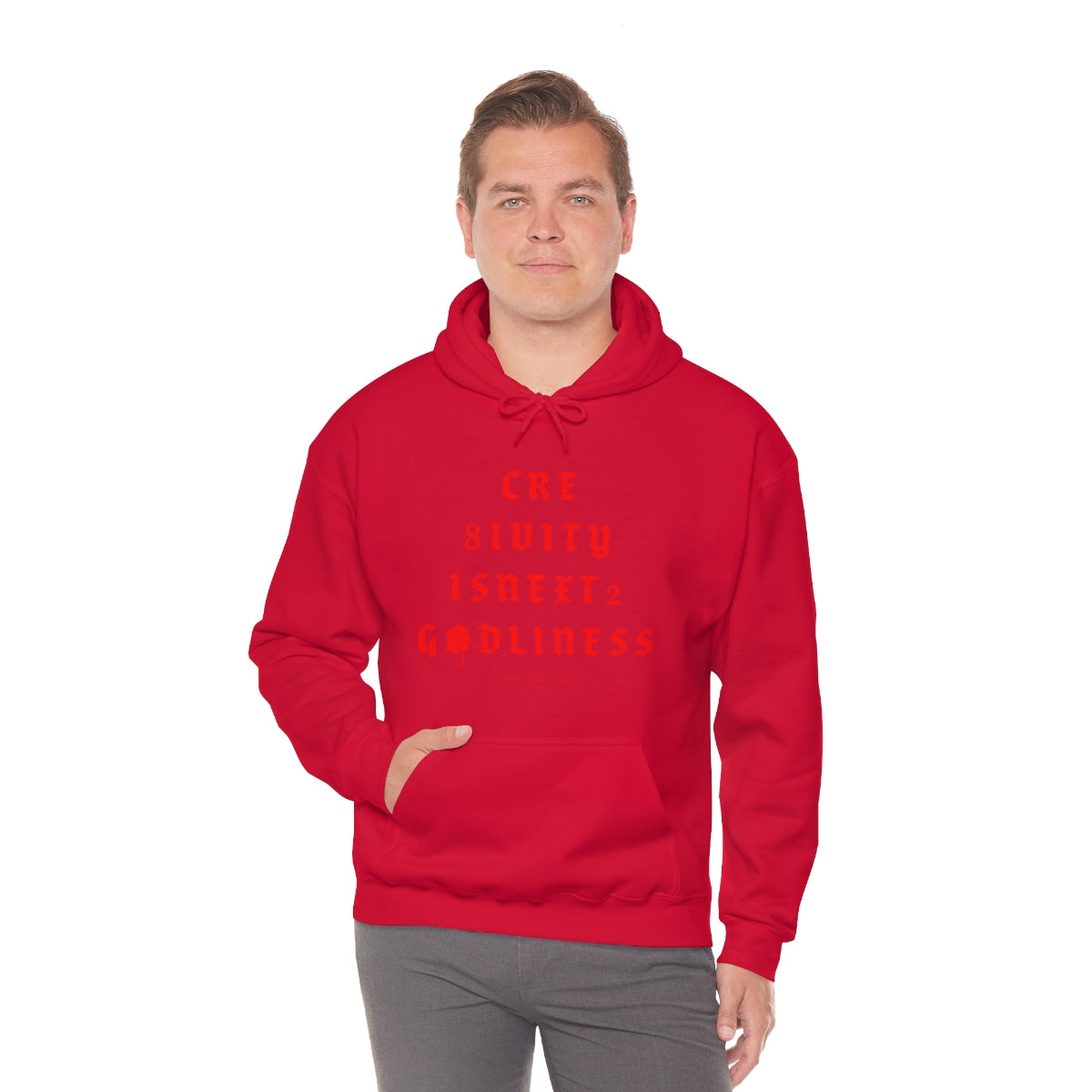 Creativity & Godliness (roja) // Unisex Heavy Blend™ Hooded Sweatshirt