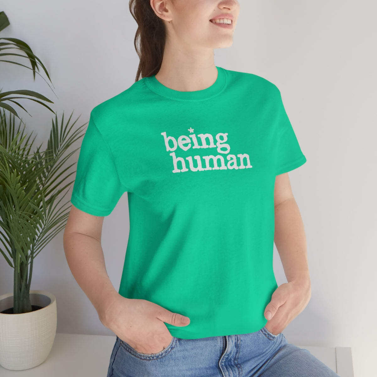 Being Human (blanca) // Unisex Jersey Short Sleeve Tee