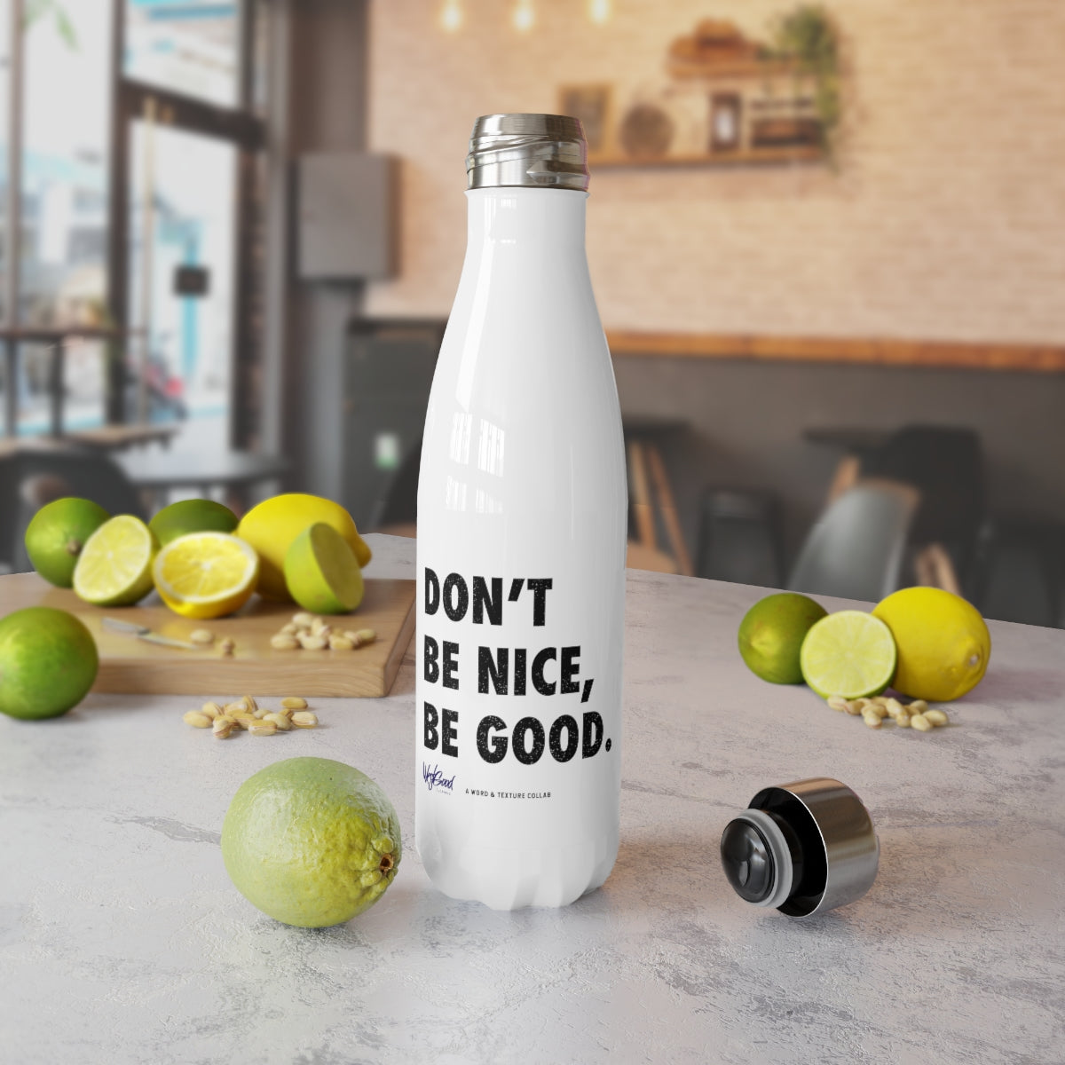 Be Good // Stainless Steel Water Bottle, 17oz