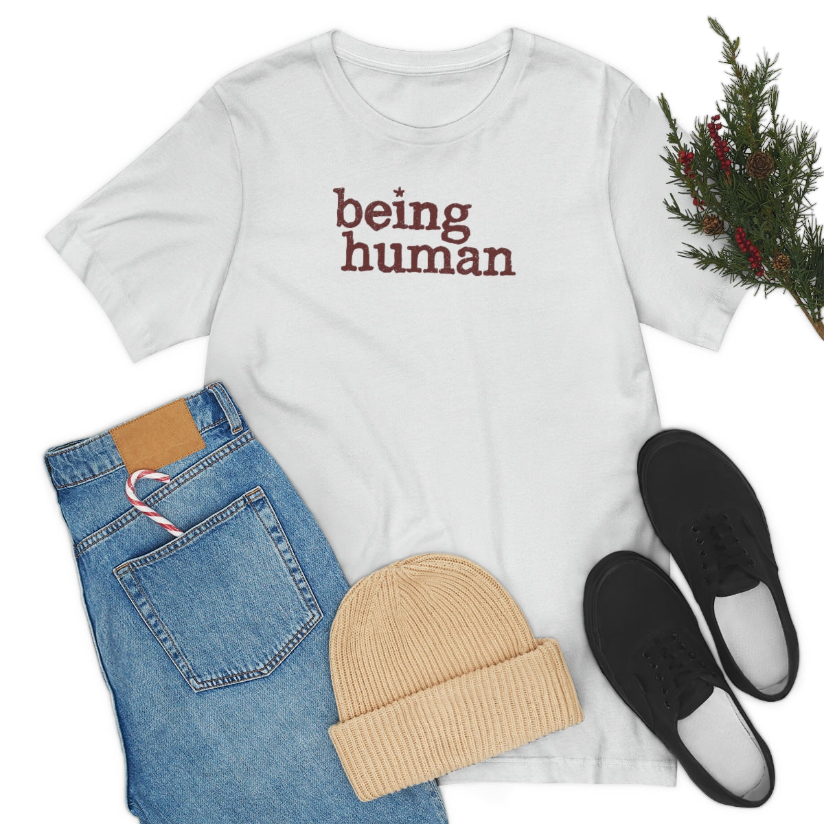 Being Human Tee™ (marrón) // Unisex Jersey Short Sleeve Tee