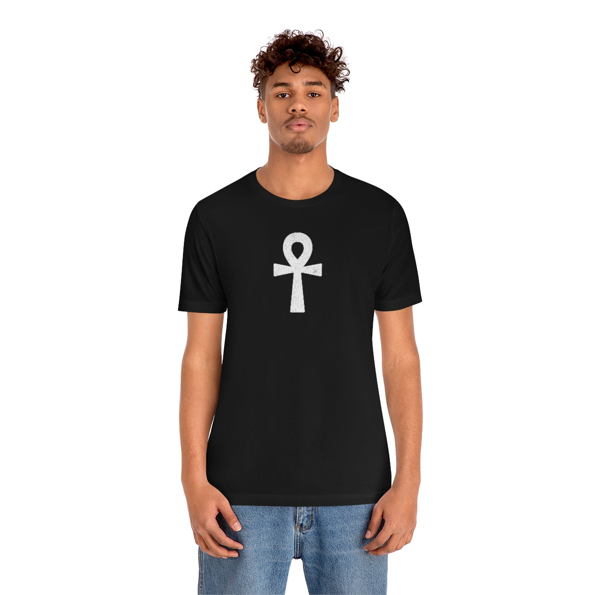 Ankh’ d (blanca) // Unisex Jersey Short Sleeve Tee