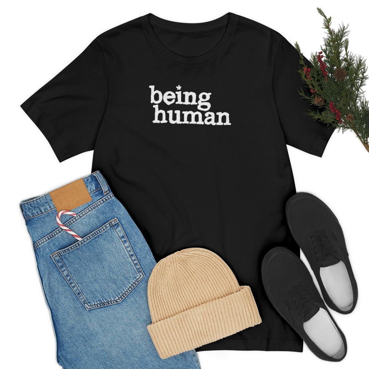 Being Human (blanca) // Unisex Jersey Short Sleeve Tee