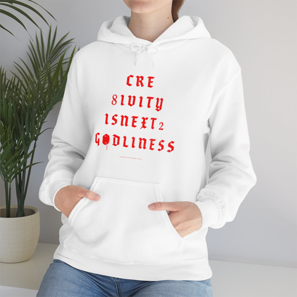 Creativity & Godliness (roja) // Unisex Heavy Blend™ Hooded Sweatshirt