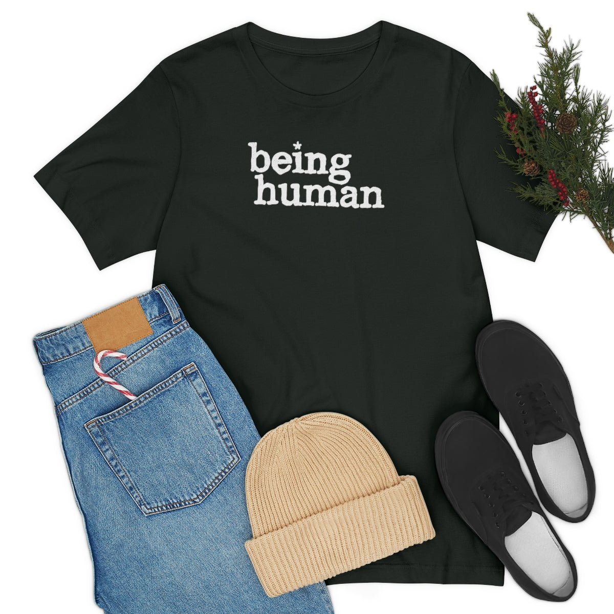 Being Human (blanca) // Unisex Jersey Short Sleeve Tee