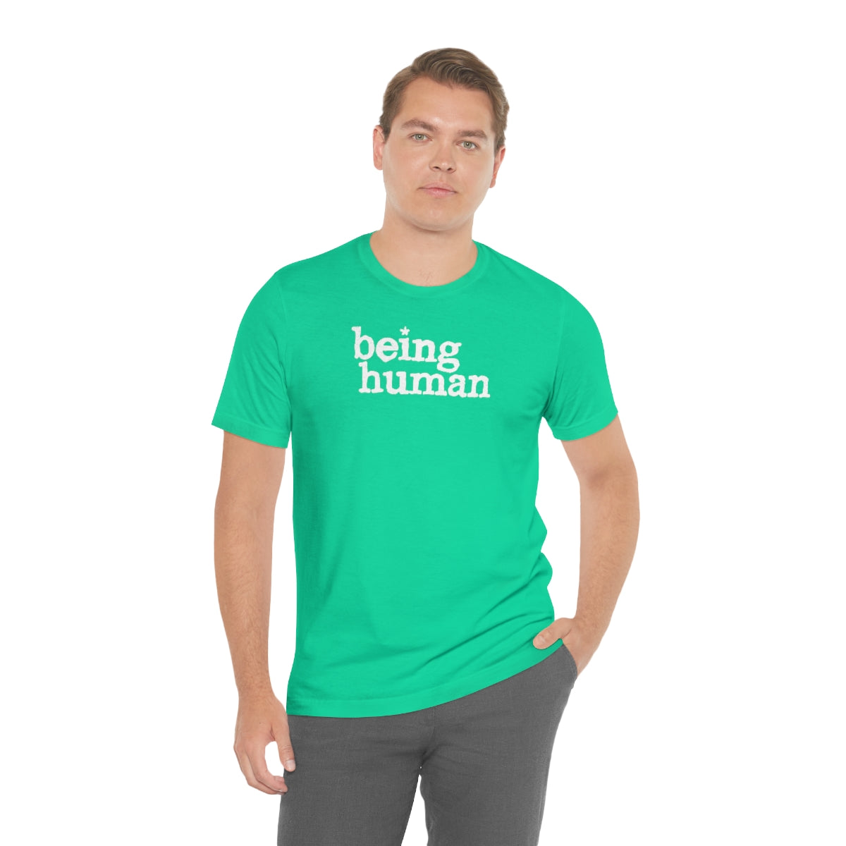 Being Human (blanca) // Unisex Jersey Short Sleeve Tee