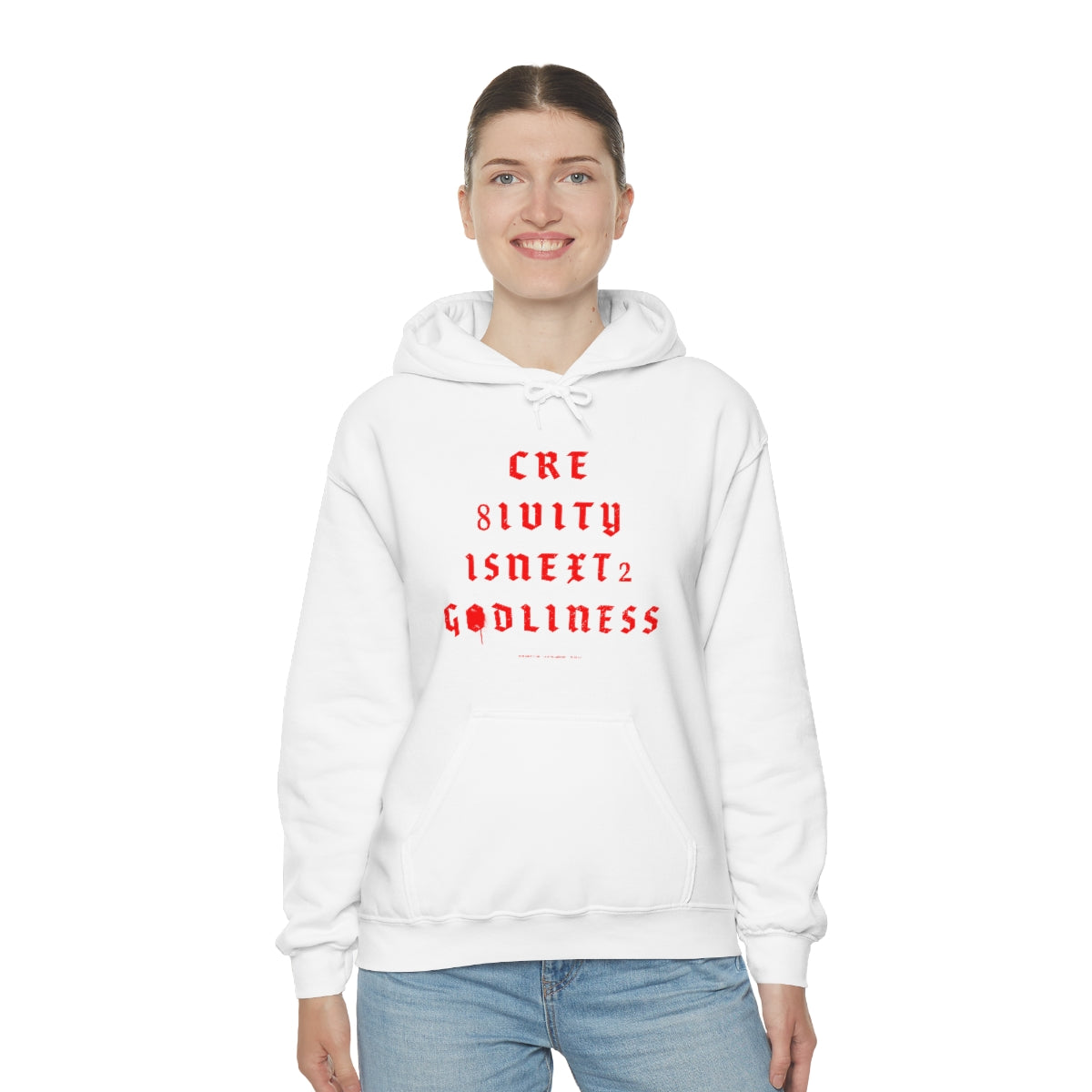 Creativity & Godliness (roja) // Unisex Heavy Blend™ Hooded Sweatshirt