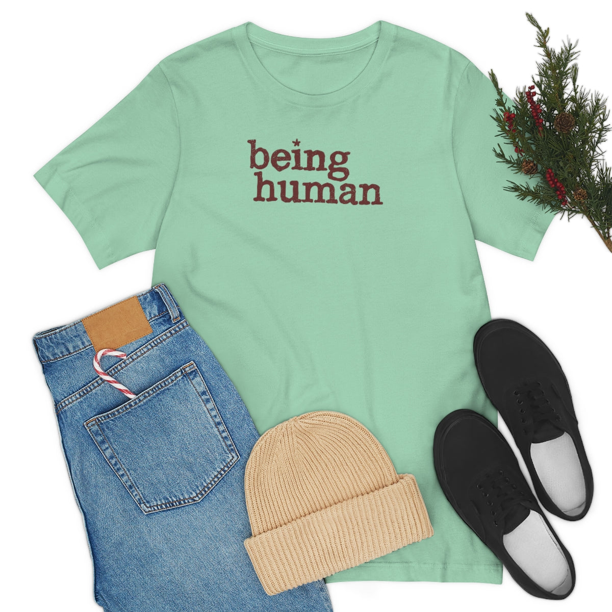 Being Human Tee™ (marrón) // Unisex Jersey Short Sleeve Tee