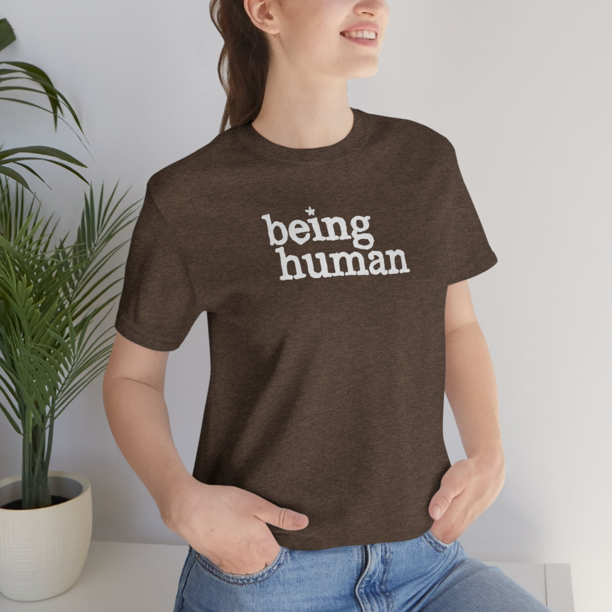 Being Human (blanca) // Unisex Jersey Short Sleeve Tee