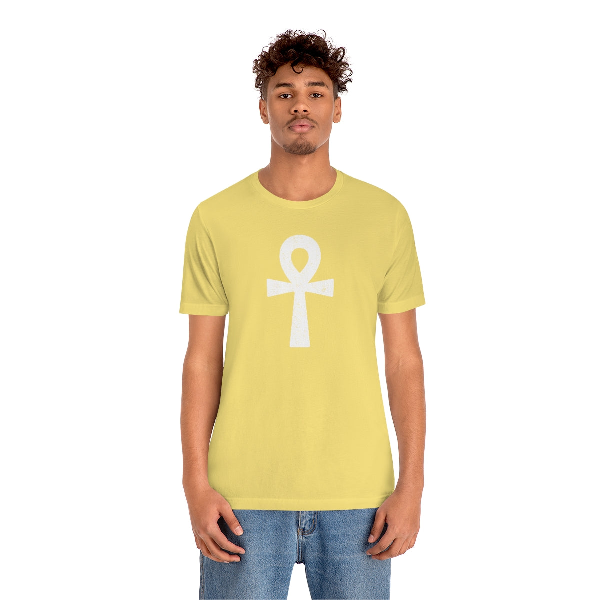 Ankh’ d (blanca) // Unisex Jersey Short Sleeve Tee