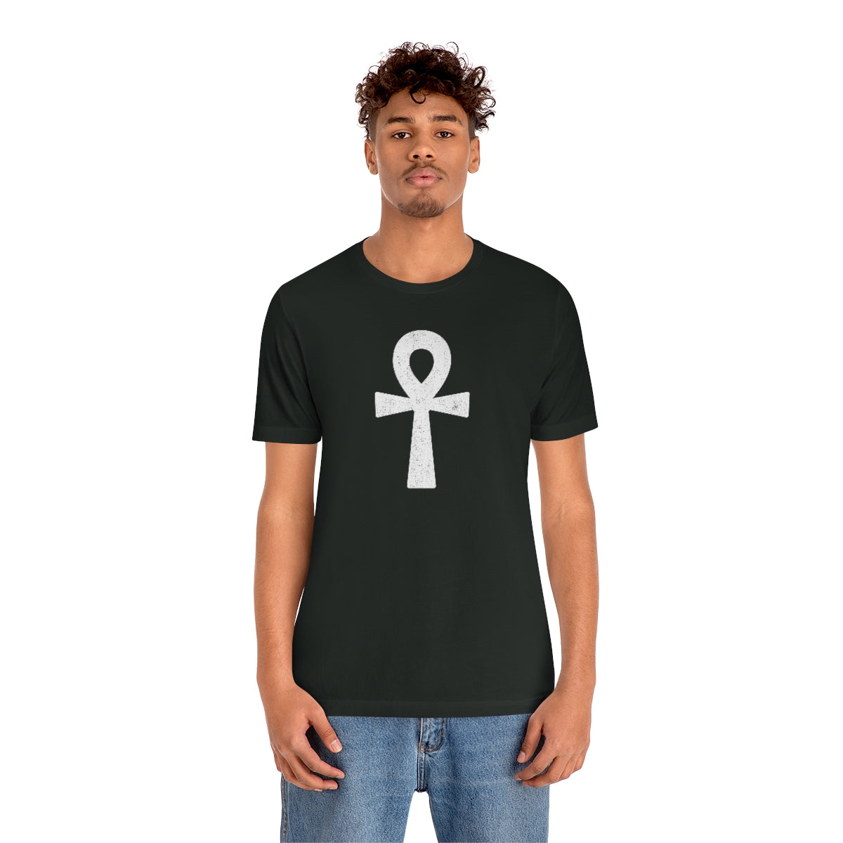 Ankh’ d (blanca) // Unisex Jersey Short Sleeve Tee