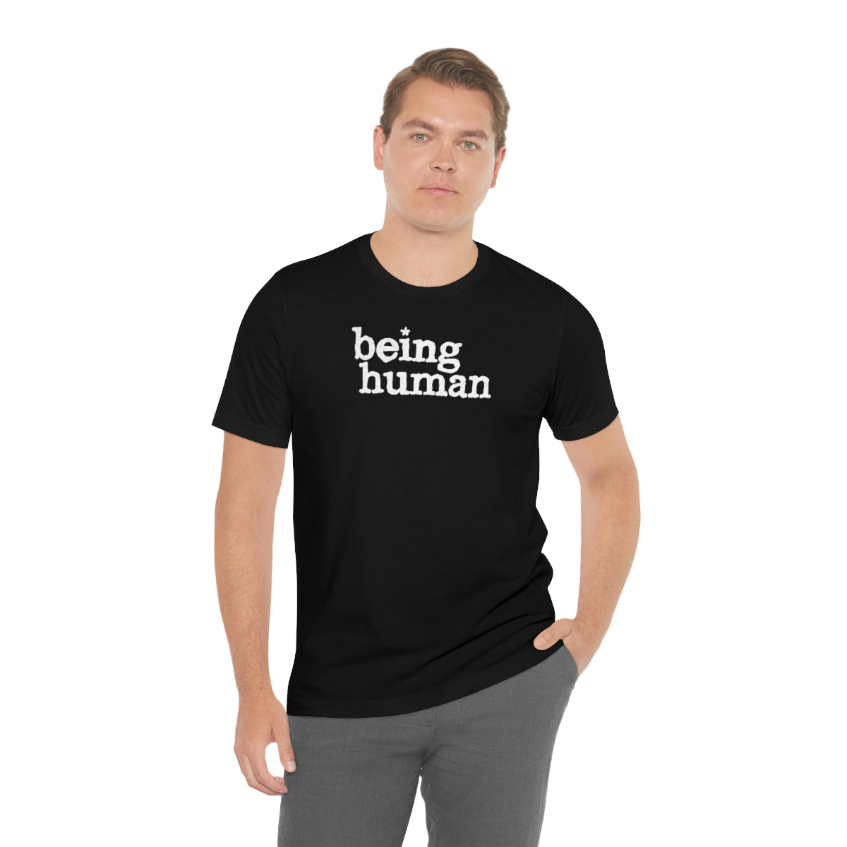 Being Human (blanca) // Unisex Jersey Short Sleeve Tee