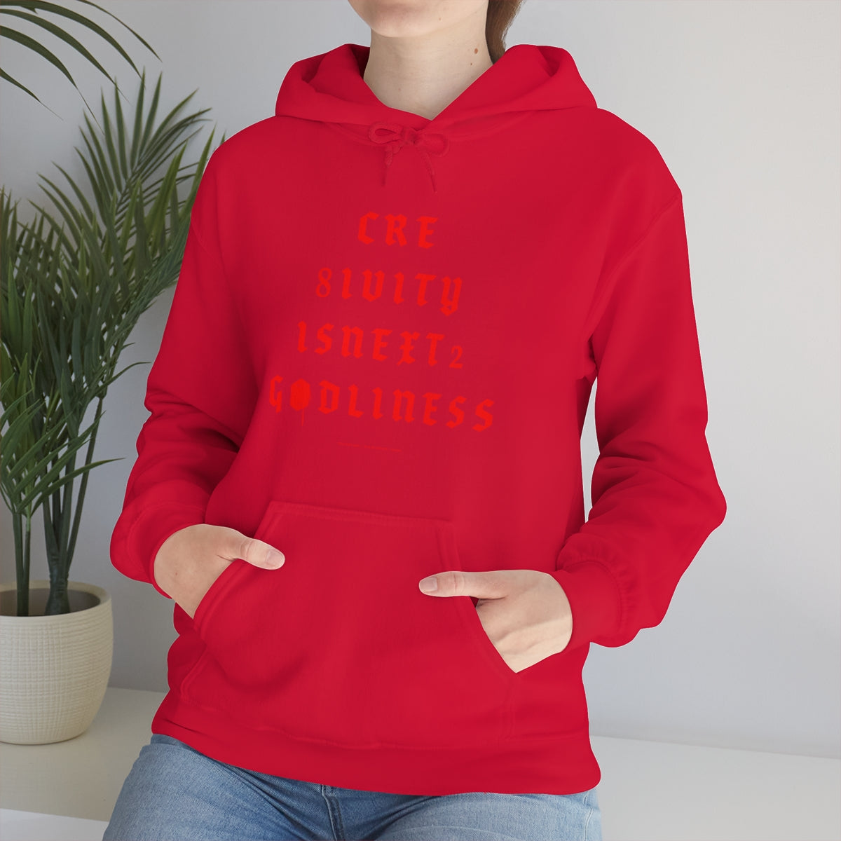 Creativity & Godliness (roja) // Unisex Heavy Blend™ Hooded Sweatshirt