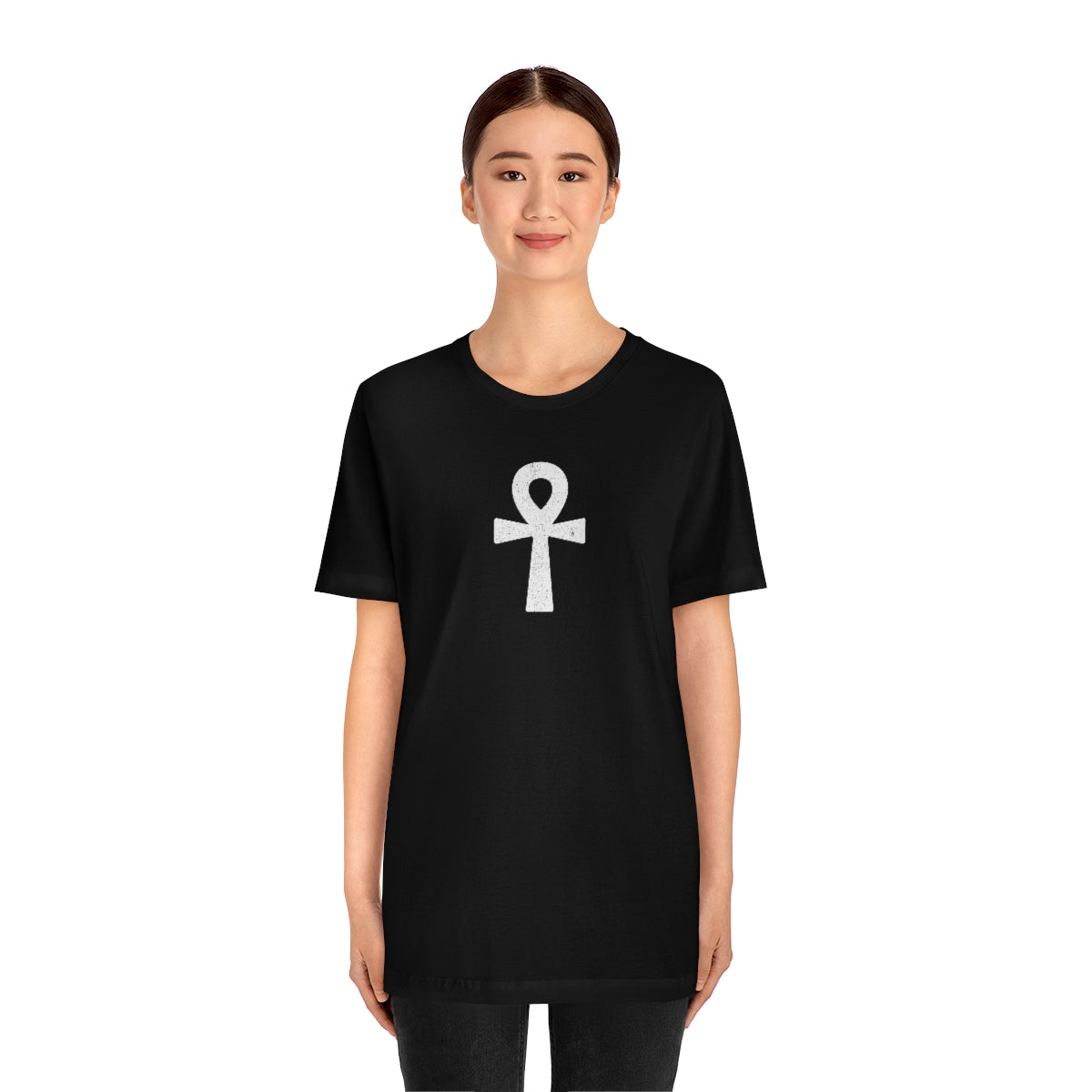 Ankh’ d (blanca) // Unisex Jersey Short Sleeve Tee