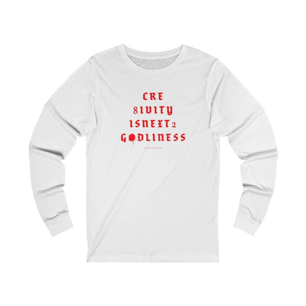 Creativity & Godliness (roja) // Unisex Jersey Long Sleeve Tee