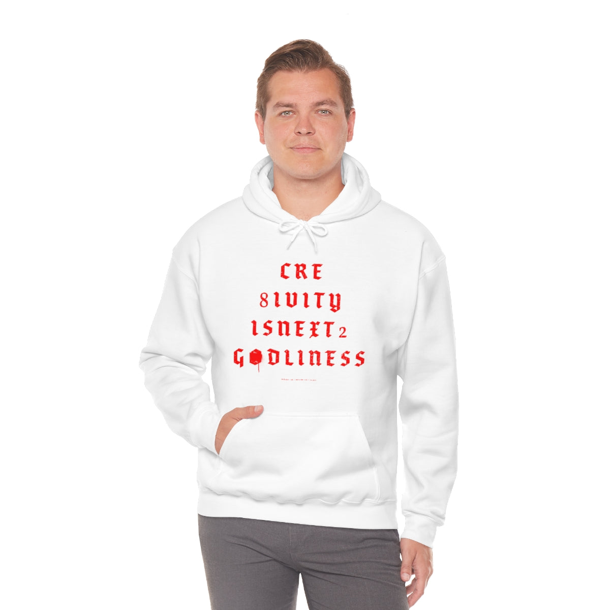 Creativity & Godliness (roja) // Unisex Heavy Blend™ Hooded Sweatshirt