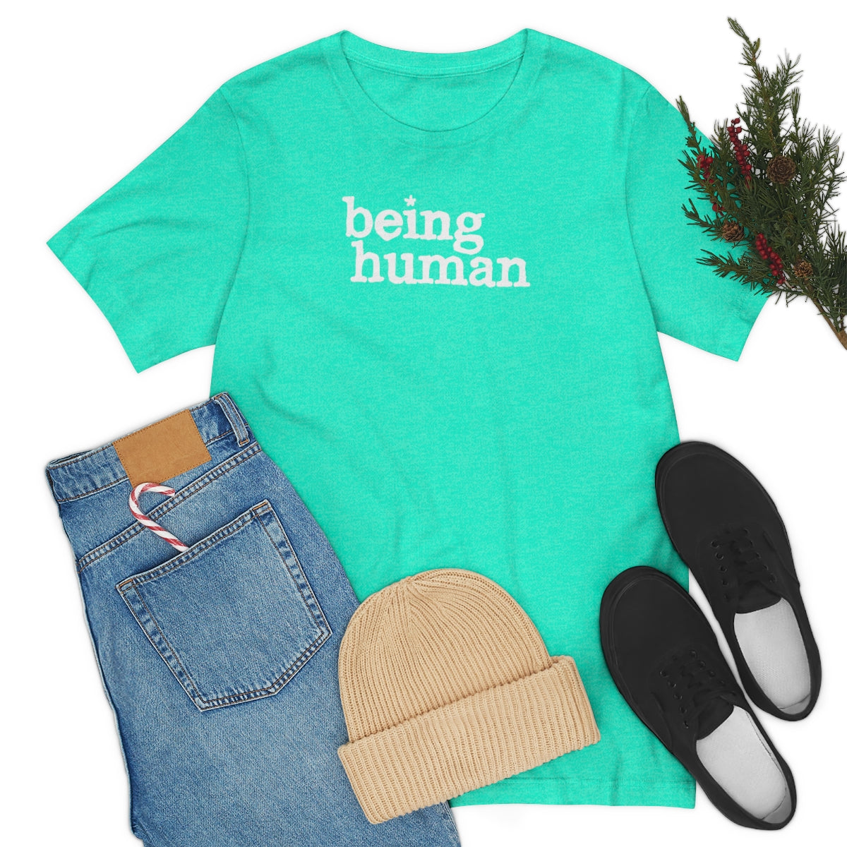 Being Human (blanca) // Unisex Jersey Short Sleeve Tee