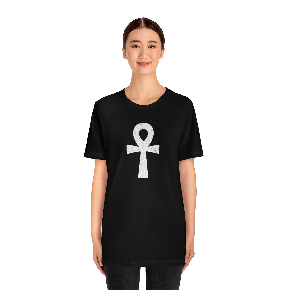 Ankh’ d (blanca) // Unisex Jersey Short Sleeve Tee