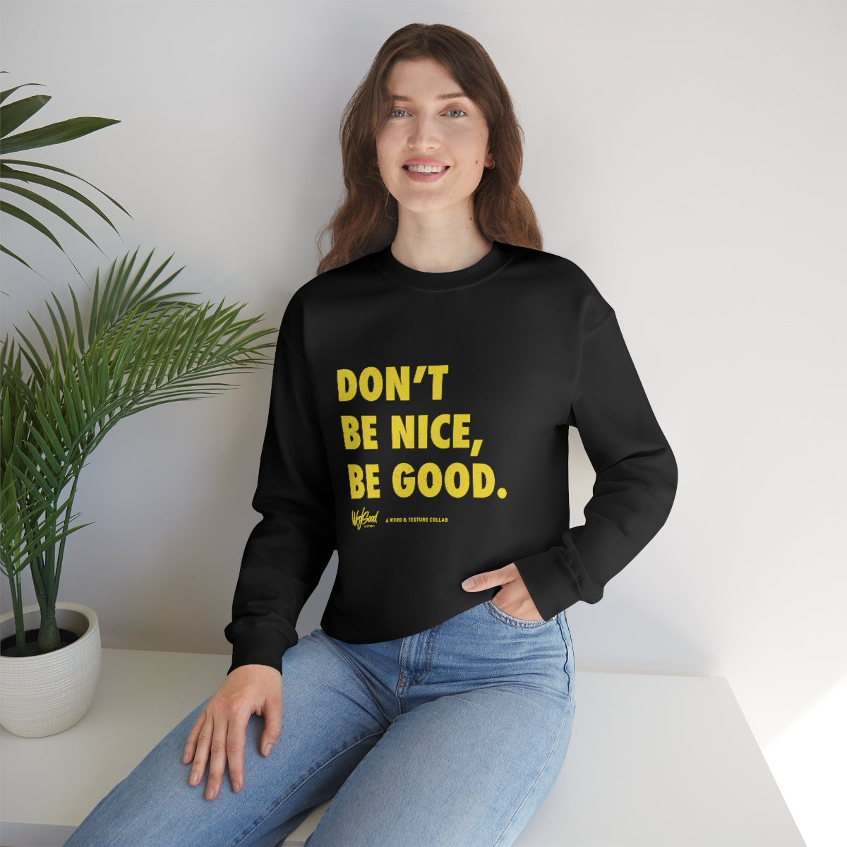 Be Good //. Unisex Heavy Blend™ Crewneck Sweatshirt