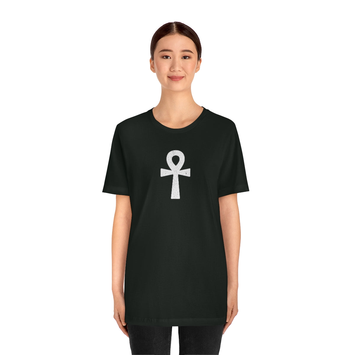 Ankh’ d (blanca) // Unisex Jersey Short Sleeve Tee