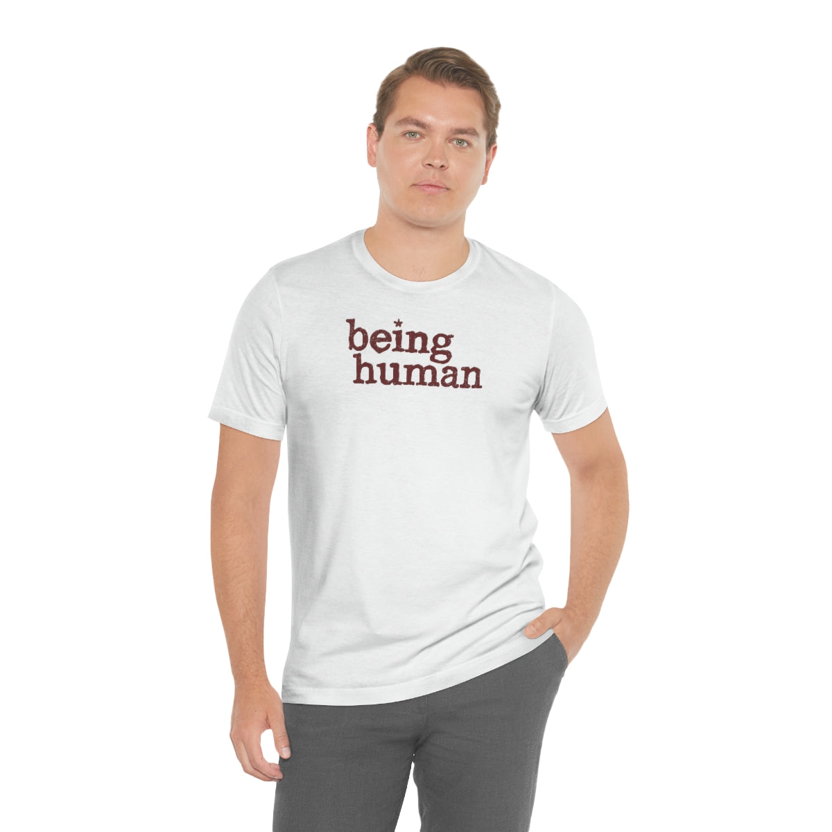 Being Human Tee™ (marrón) // Unisex Jersey Short Sleeve Tee