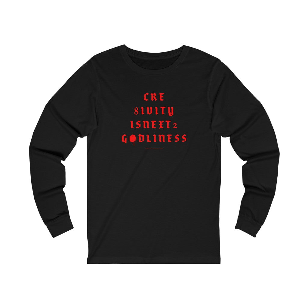 Creativity & Godliness (roja) // Unisex Jersey Long Sleeve Tee