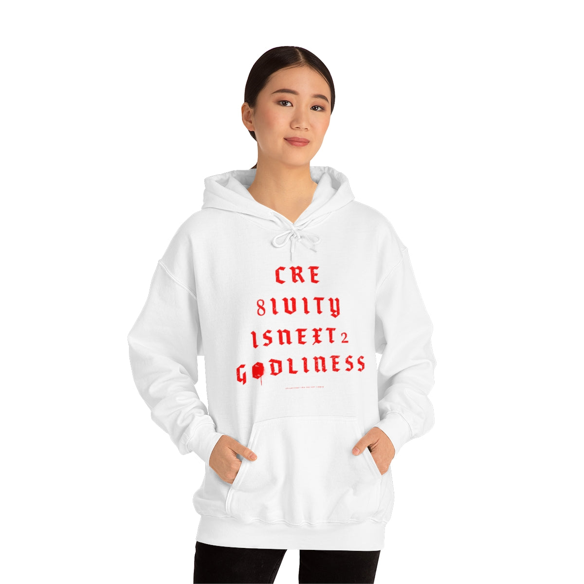 Creativity & Godliness (roja) // Unisex Heavy Blend™ Hooded Sweatshirt