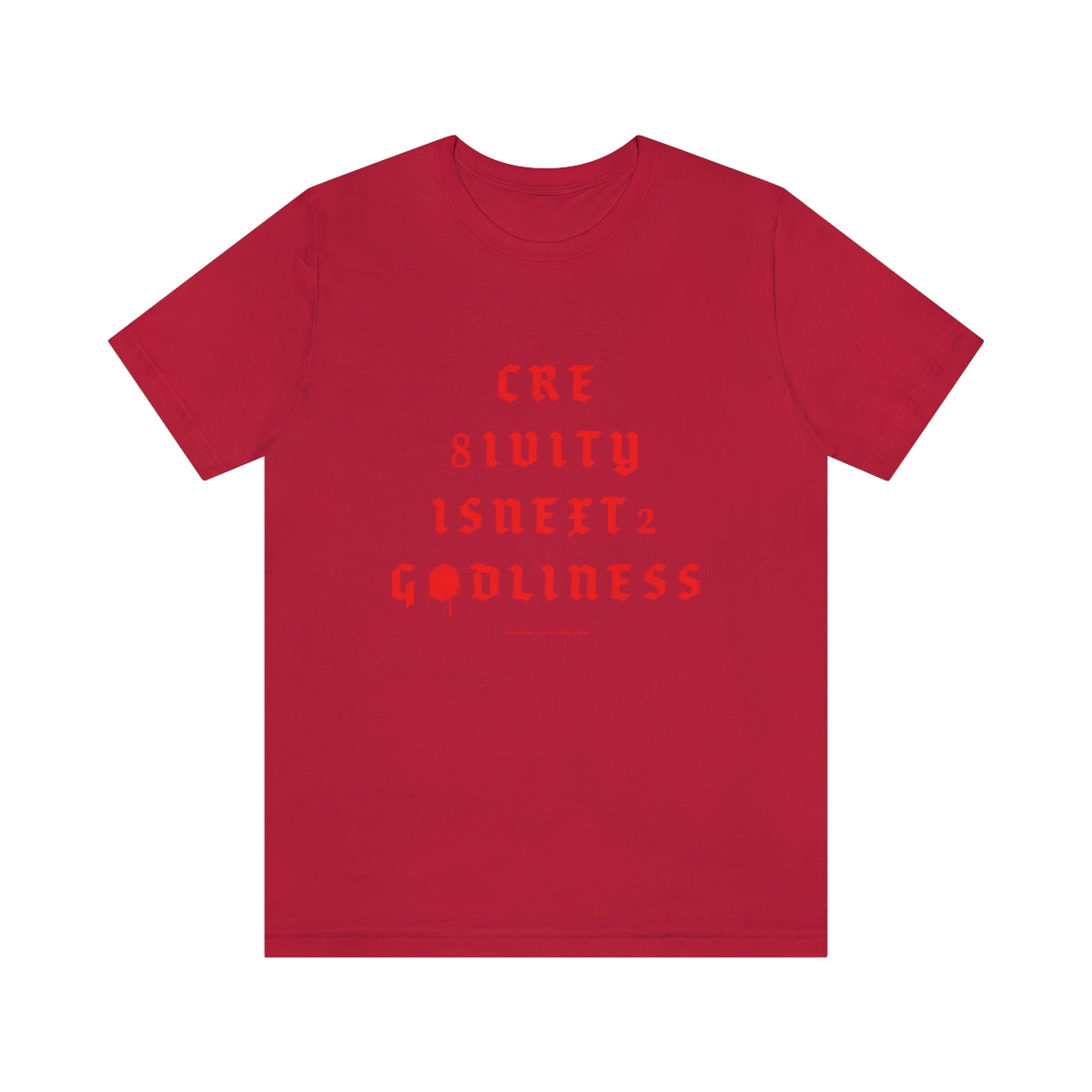 Creativity & Godliness (roja) // Unisex Jersey Short Sleeve Tee