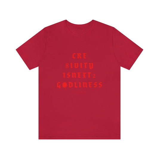 Creativity & Godliness (roja) // Unisex Jersey Short Sleeve Tee