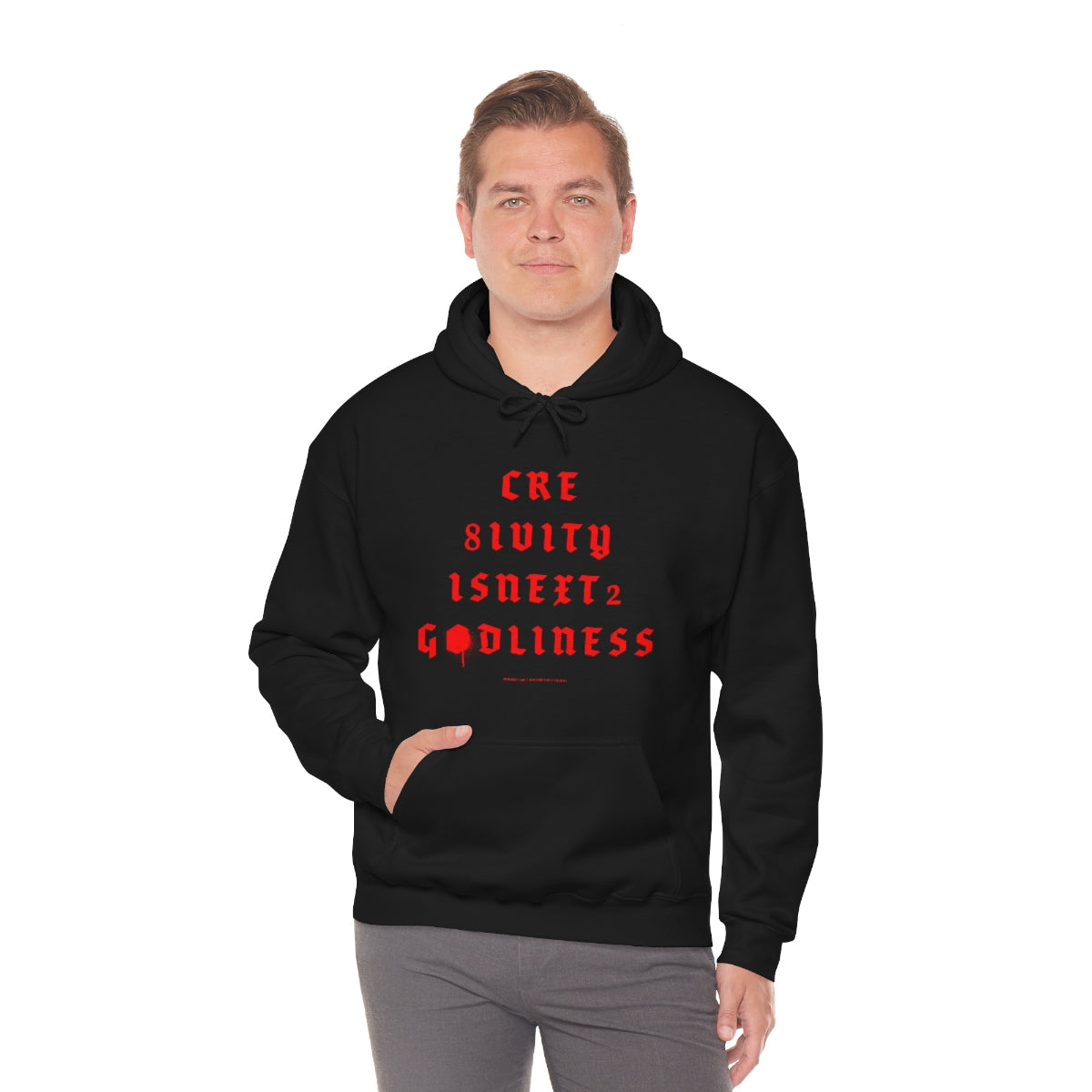 Creativity & Godliness (roja) // Unisex Heavy Blend™ Hooded Sweatshirt