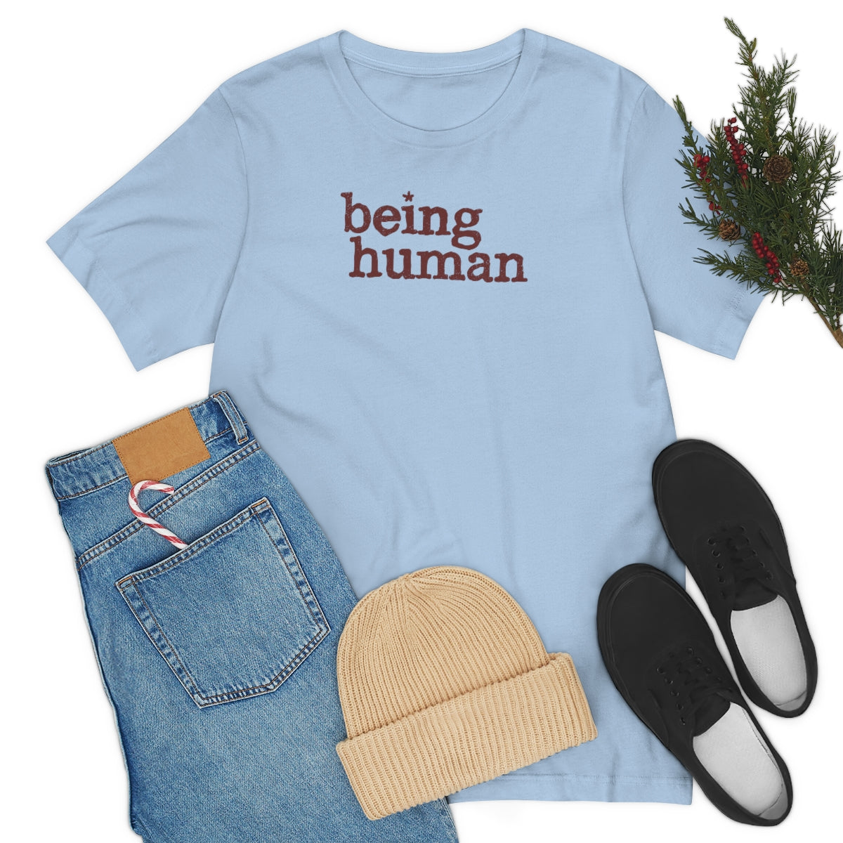 Being Human Tee™ (marrón) // Unisex Jersey Short Sleeve Tee