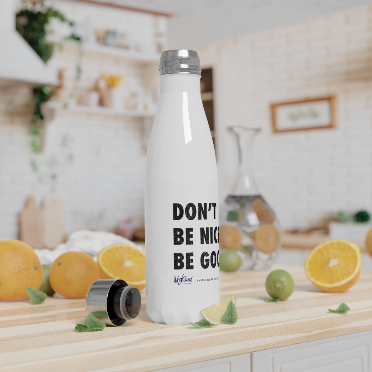 Be Good // Stainless Steel Water Bottle, 17oz