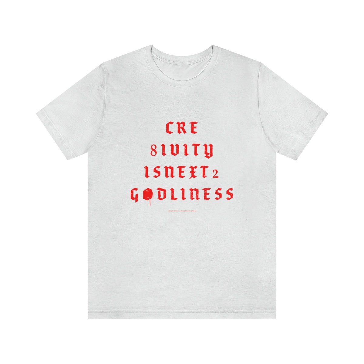 Creativity & Godliness (roja) // Unisex Jersey Short Sleeve Tee