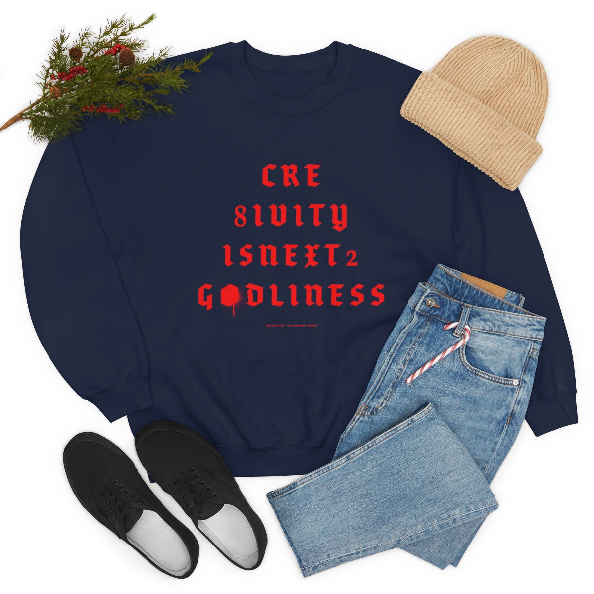 Creativity & Godliness (roja) // Unisex Heavy Blend™ Crewneck Sweatshirt