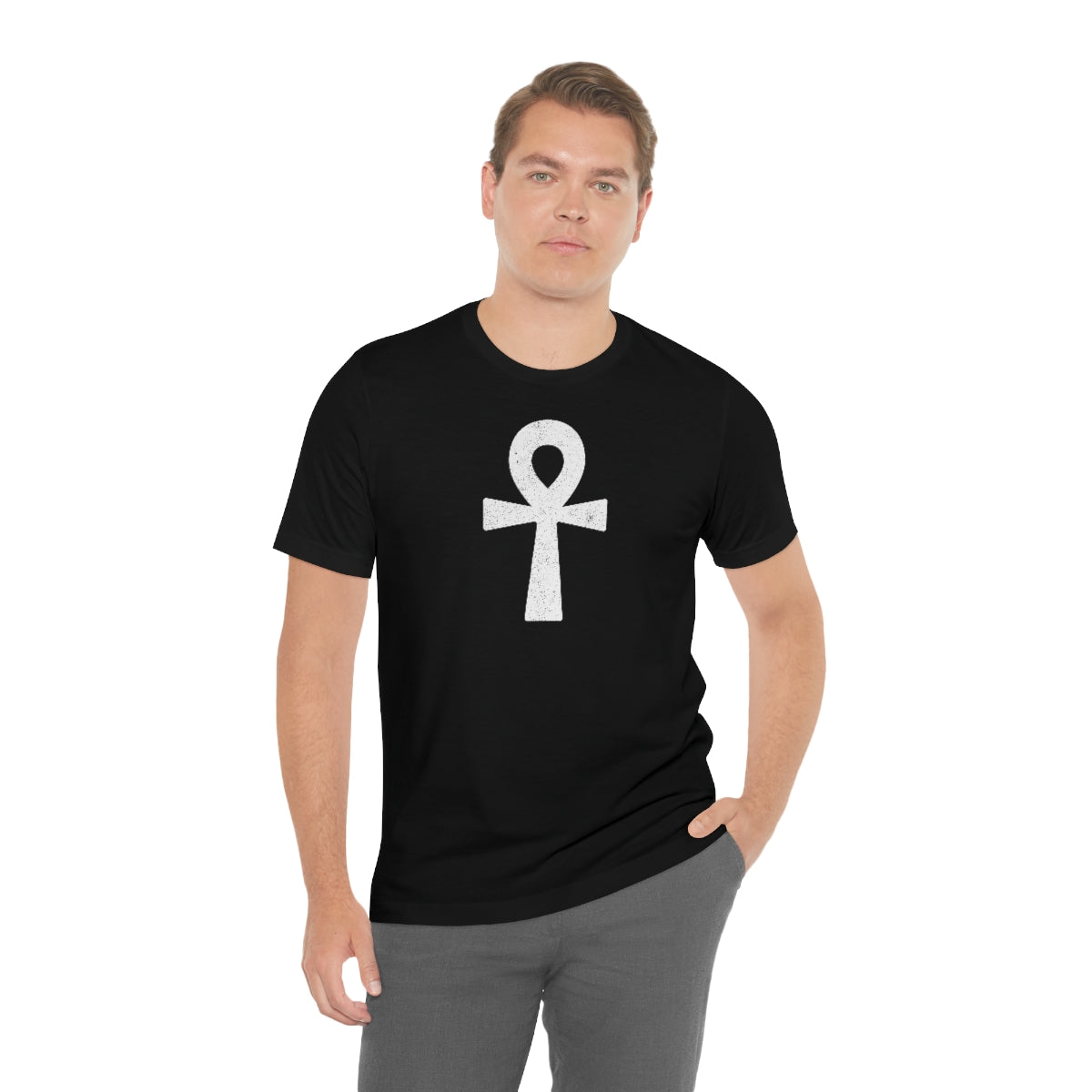 Ankh’ d (blanca) // Unisex Jersey Short Sleeve Tee