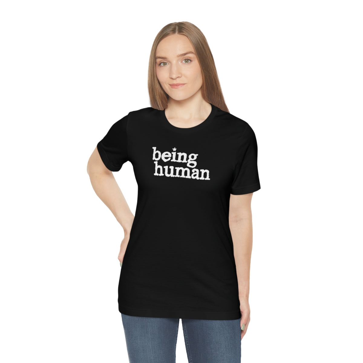 Being Human (blanca) // Unisex Jersey Short Sleeve Tee