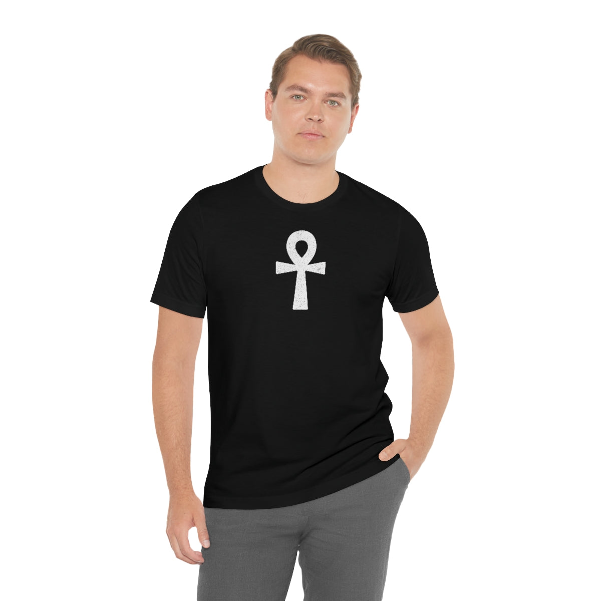 Ankh’ d (blanca) // Unisex Jersey Short Sleeve Tee