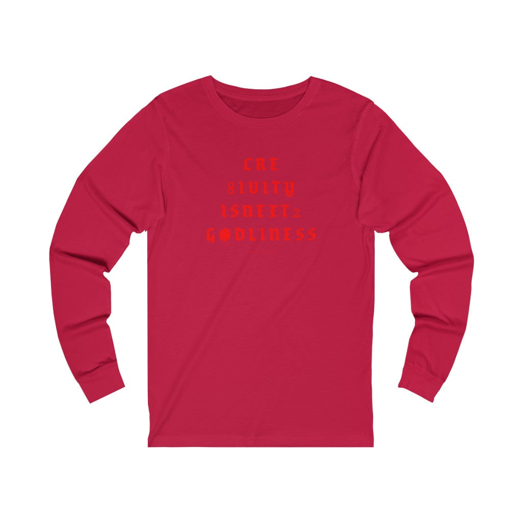 Creativity & Godliness (roja) // Unisex Jersey Long Sleeve Tee