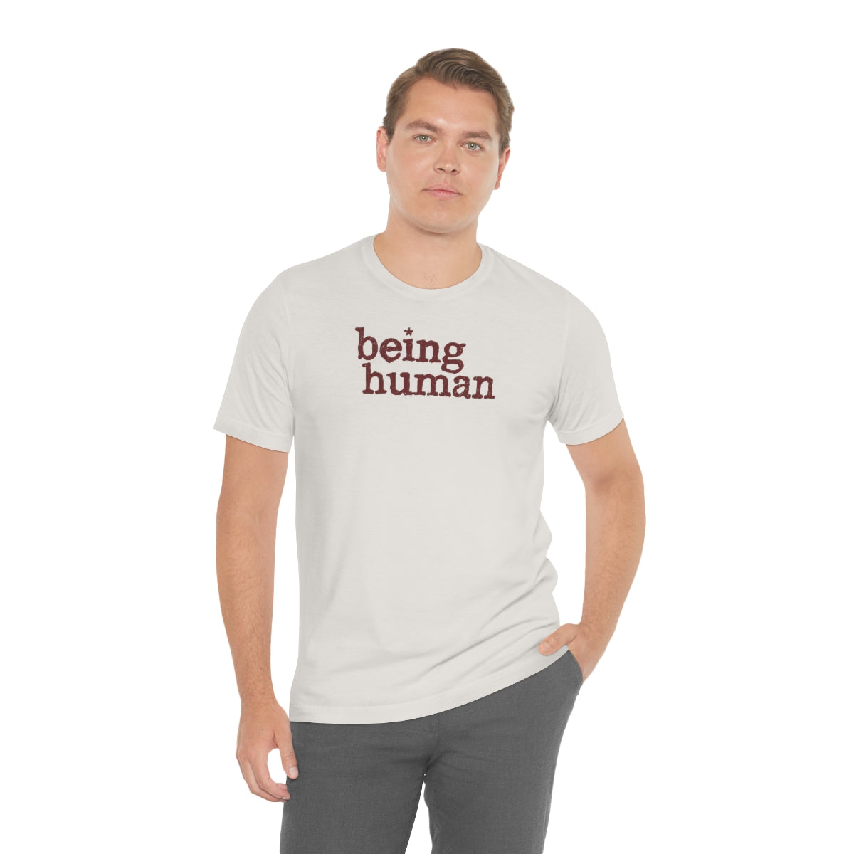 Being Human Tee™ (marrón) // Unisex Jersey Short Sleeve Tee