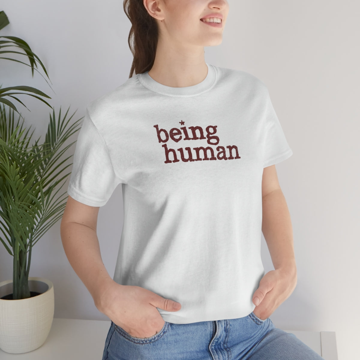 Being Human Tee™ (marrón) // Unisex Jersey Short Sleeve Tee