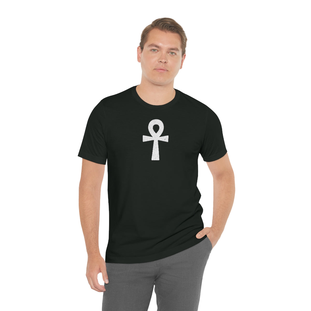 Ankh’ d (blanca) // Unisex Jersey Short Sleeve Tee