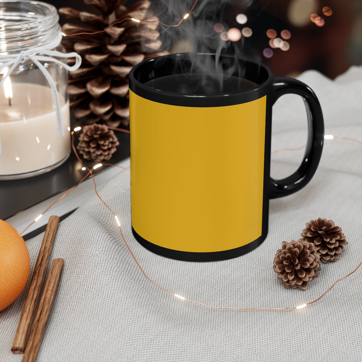 Be Good // 11oz Black & Yellow Mug